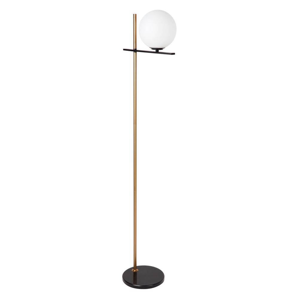 Ariz Floor Lamp Black & Brass - 12340