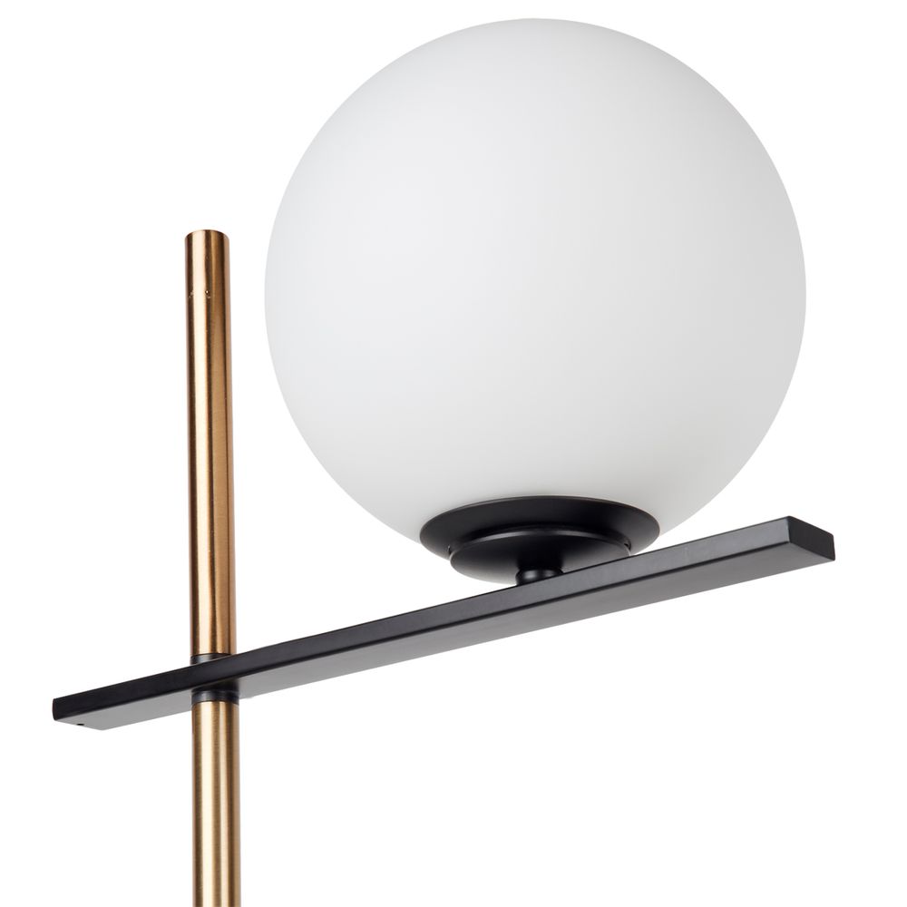 Ariz Floor Lamp Black & Brass - 12340