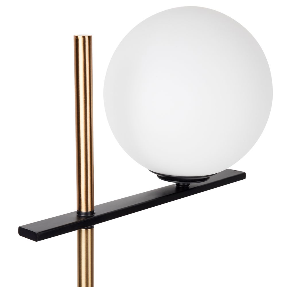 Ariz Floor Lamp Black & Brass - 12340