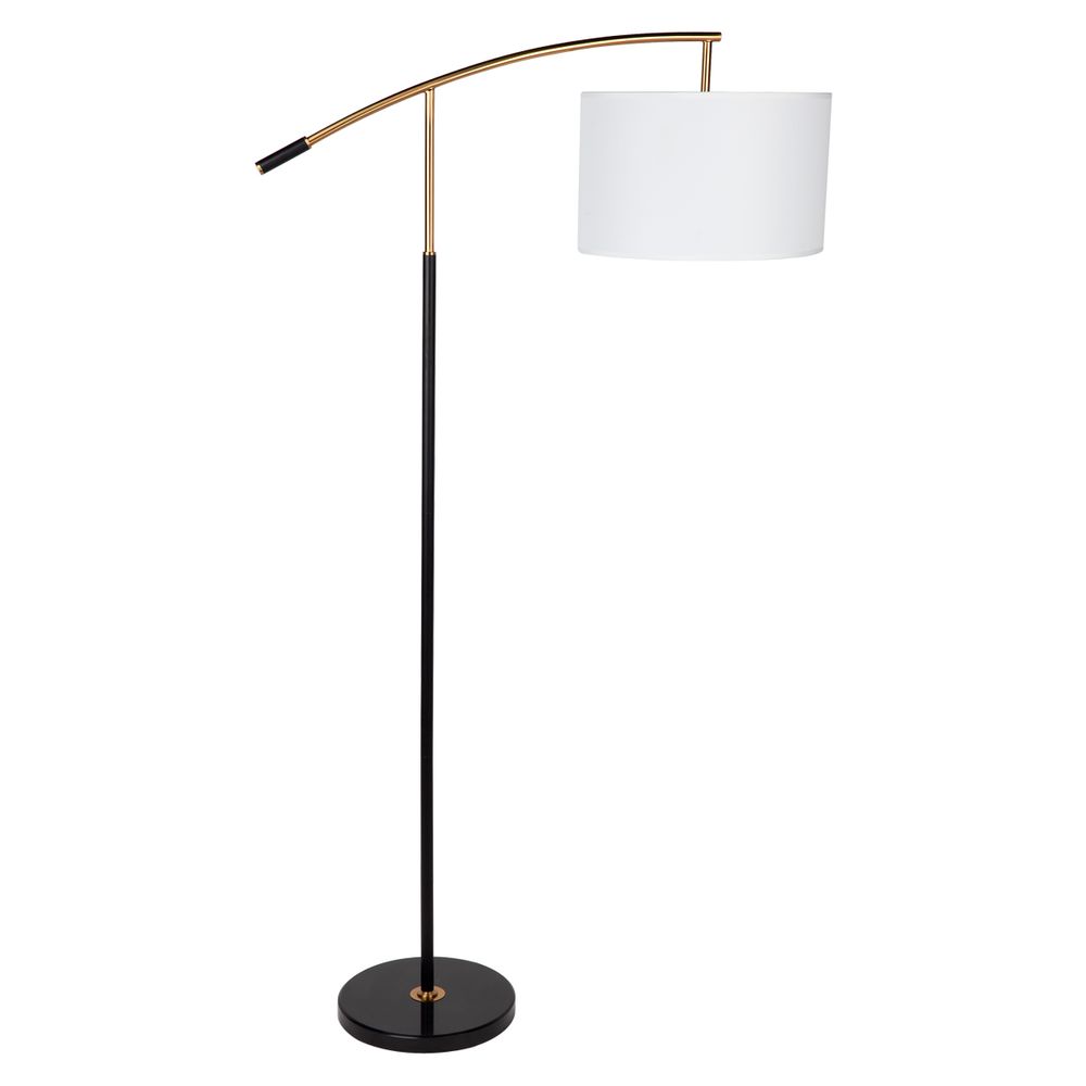 Linz Floor Lamp Black & Off White - B12349