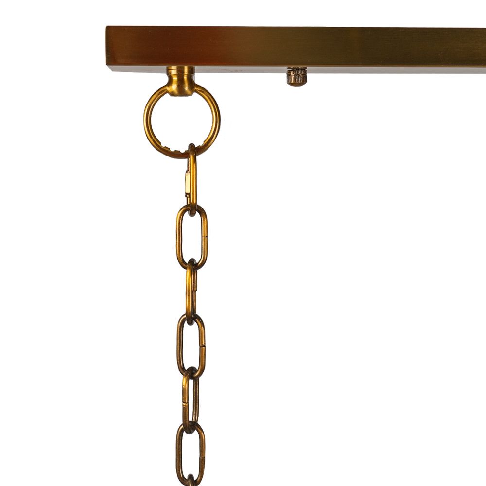 Florence Linear Pendant Light Antique Brass - 20778