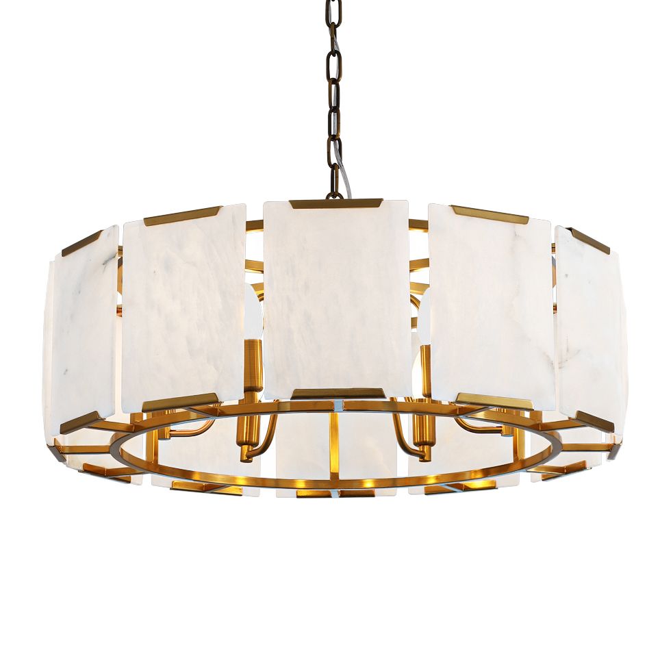 Florence Round Pendant Light Antique Brass - 20812