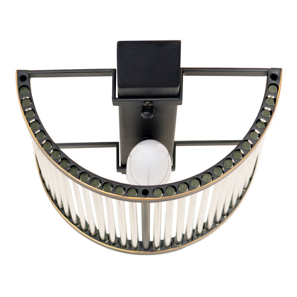 Hayworth Wall Light Antique Black - 20818