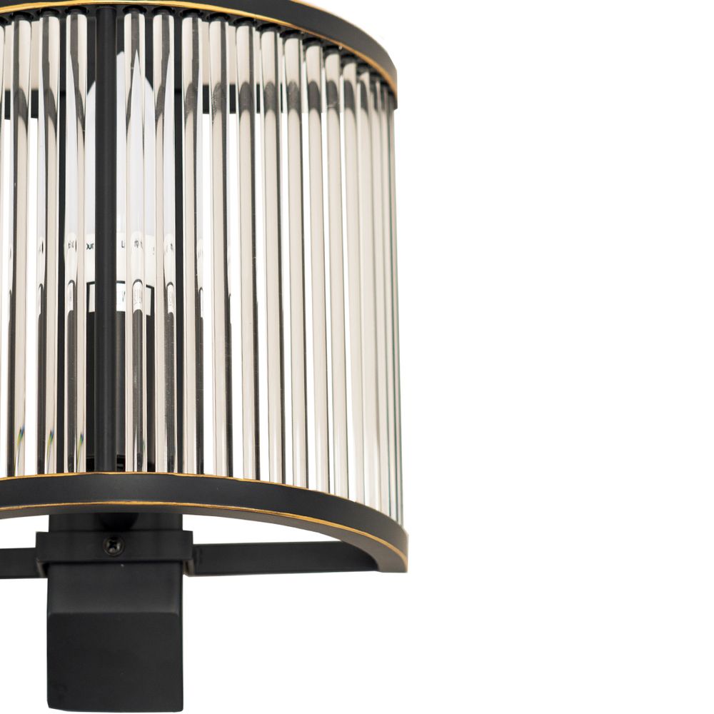 Hayworth Wall Light Antique Black - 20818