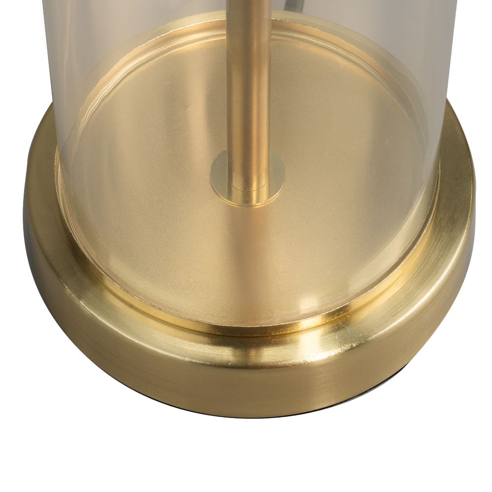 East Side Table Lamp Brass Base With White Shade - 12428