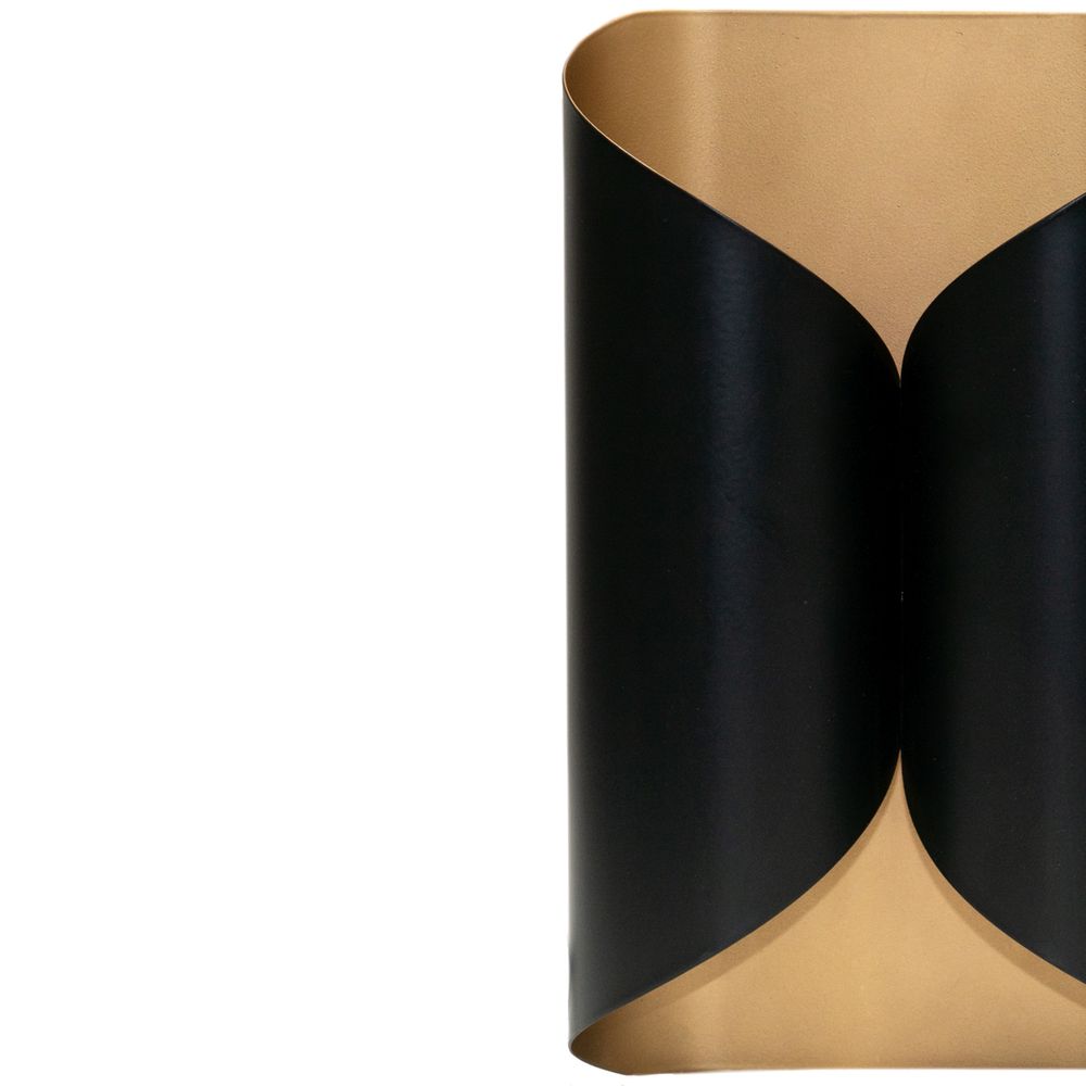 Colbert Small Wall Light Matt Black & Polished Brass - 20833