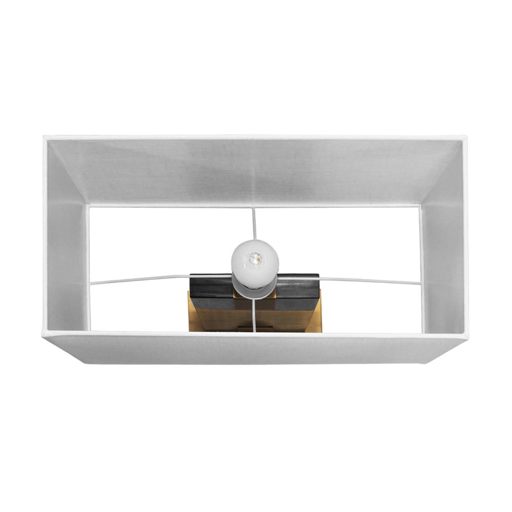 Nazare Table Lamp Black Base With White Shade - 12393