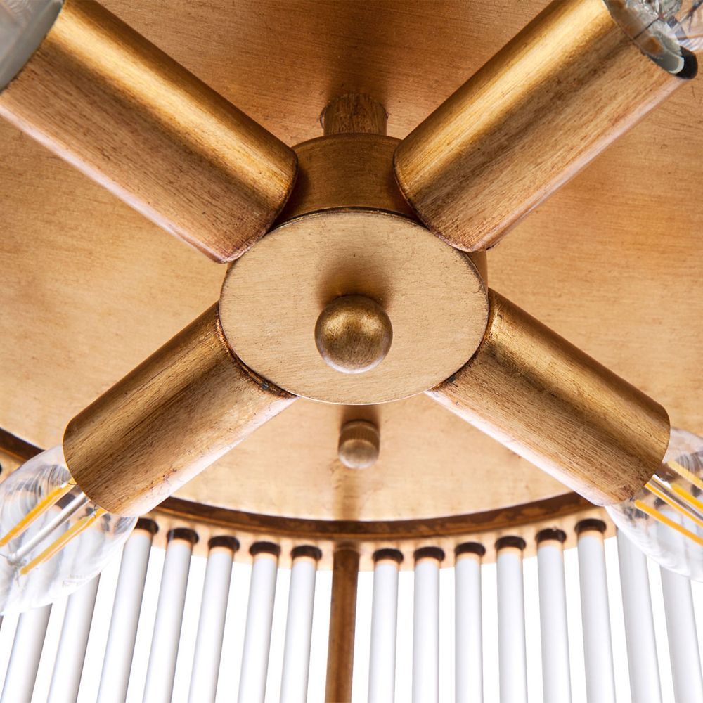 Francine Semi Flush Mount Light Antique Gold - 20737