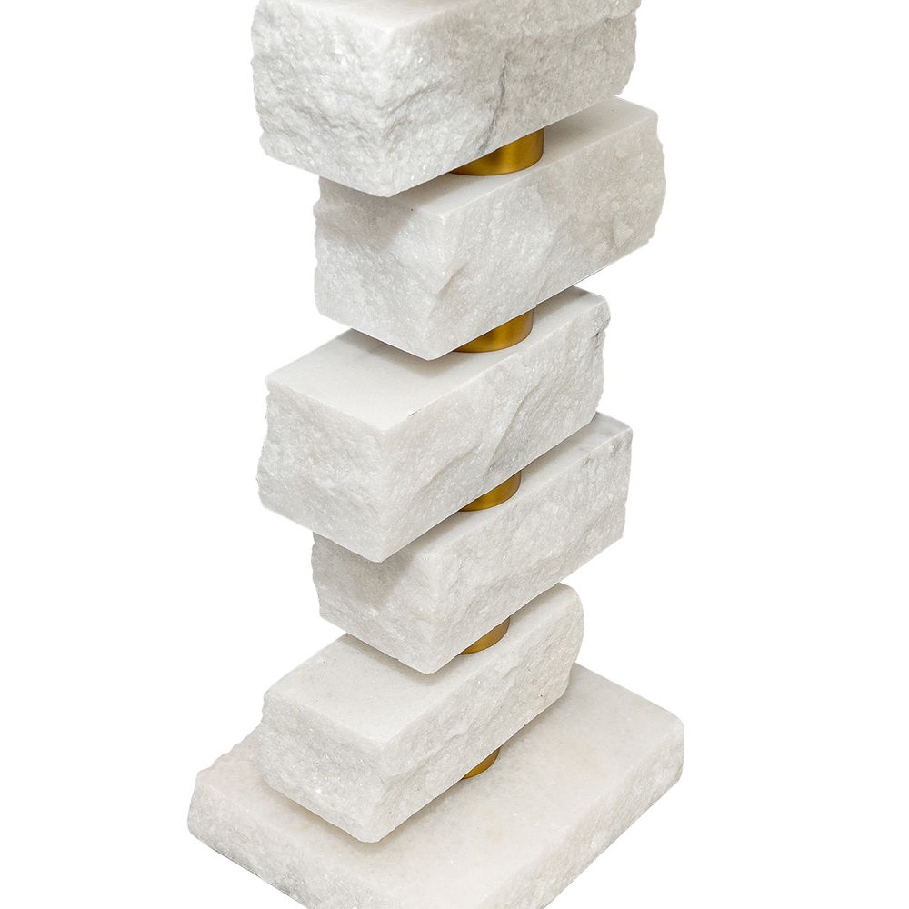 Hamburg Table Lamp White Base With White Shade - B12447