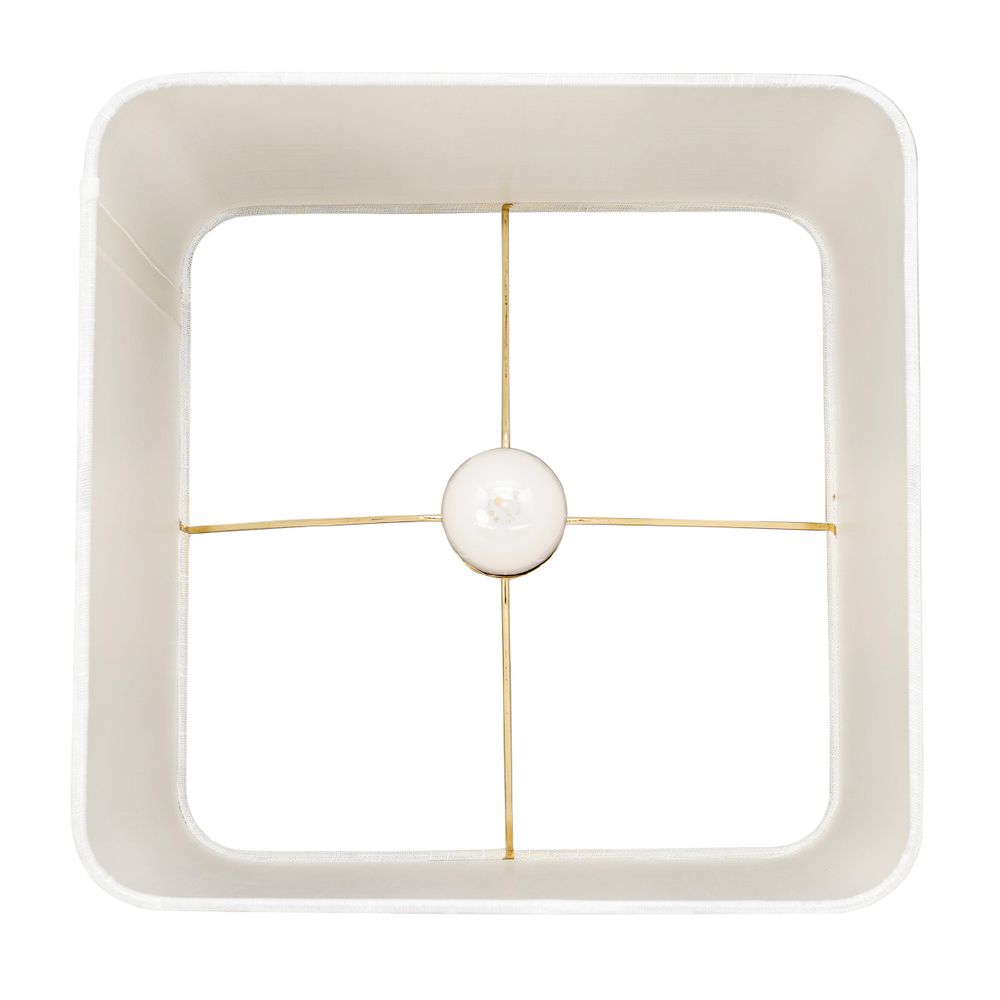 Hamburg Table Lamp White Base With White Shade - B12447