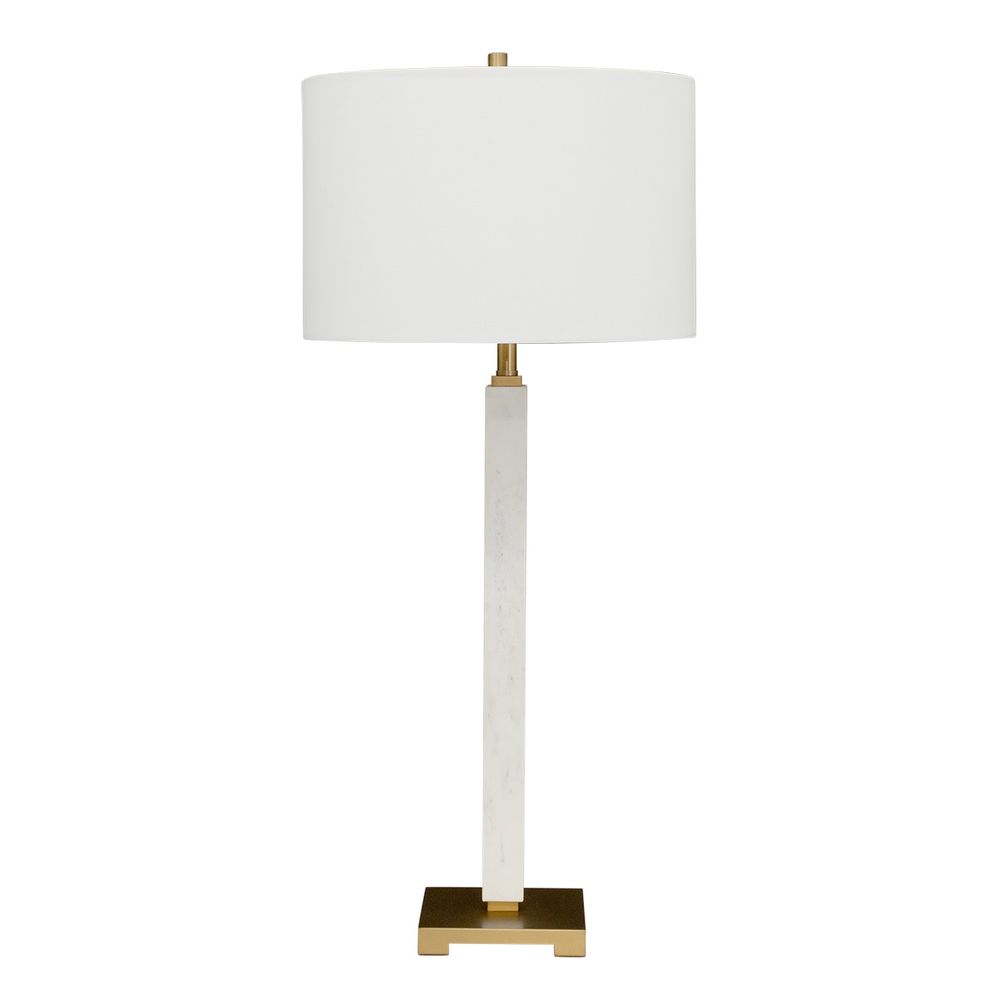 Essex Table Lamp White Base With White Shade - B12450