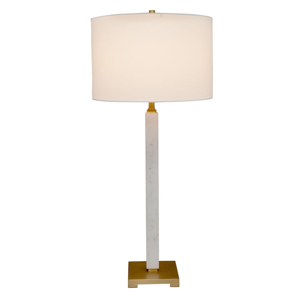 Essex Table Lamp White Base With White Shade - B12450