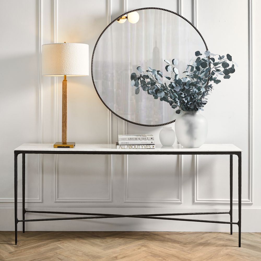 Essex Table Lamp Natural Base With White Shade - B12450