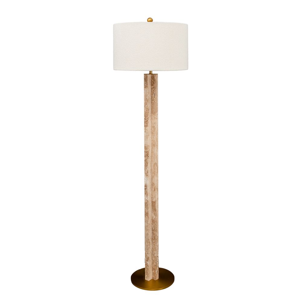 Munich Floor Lamp Brushed Gold - B12452