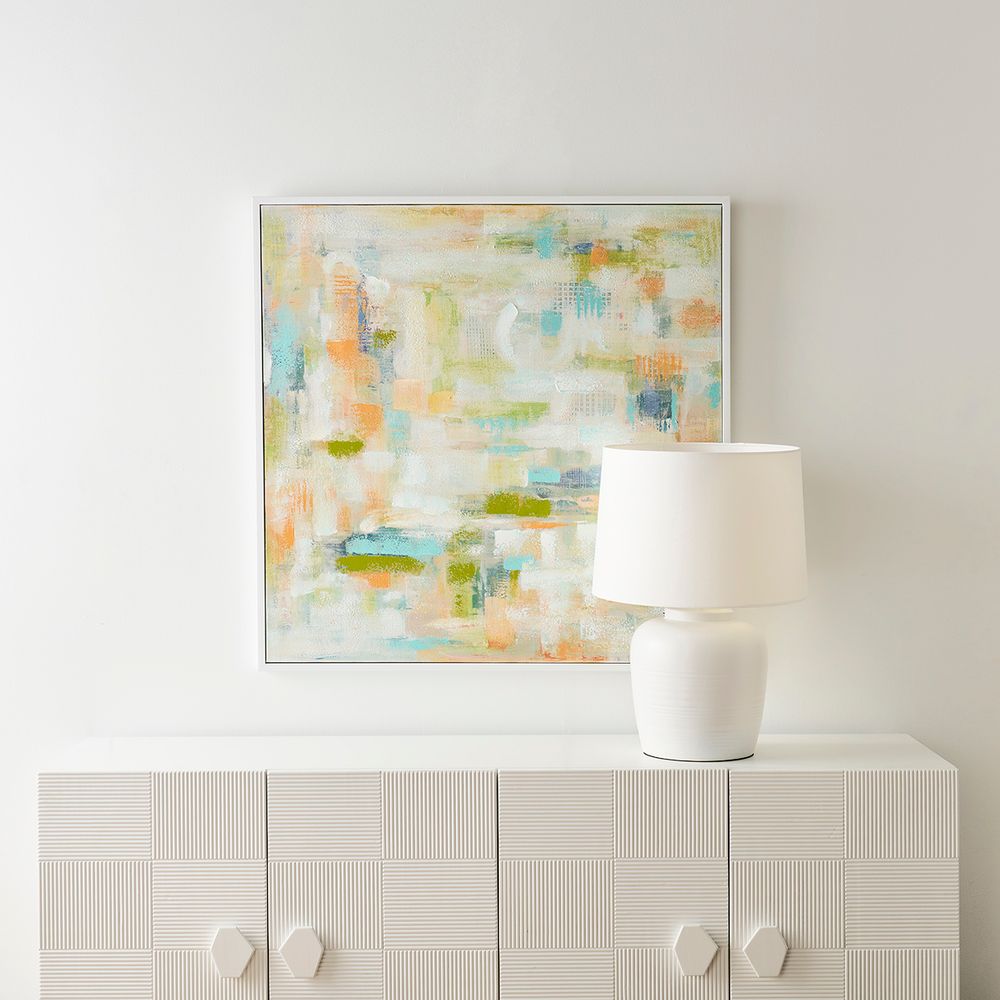 Levanzo Table Lamp White Base With White Shade - 12441