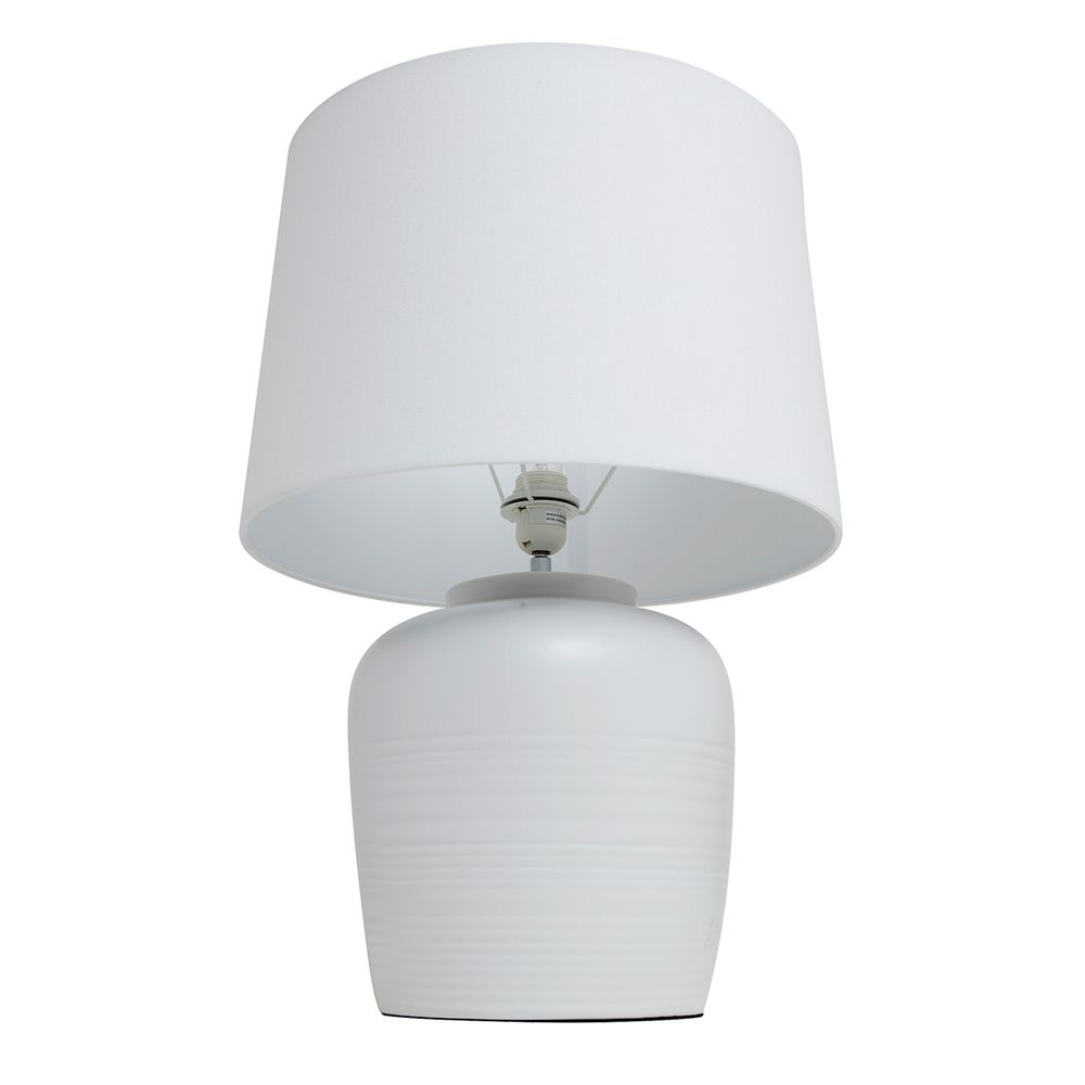 Levanzo Table Lamp White Base With White Shade - 12441