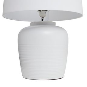 Levanzo Table Lamp White Base With White Shade - 12441