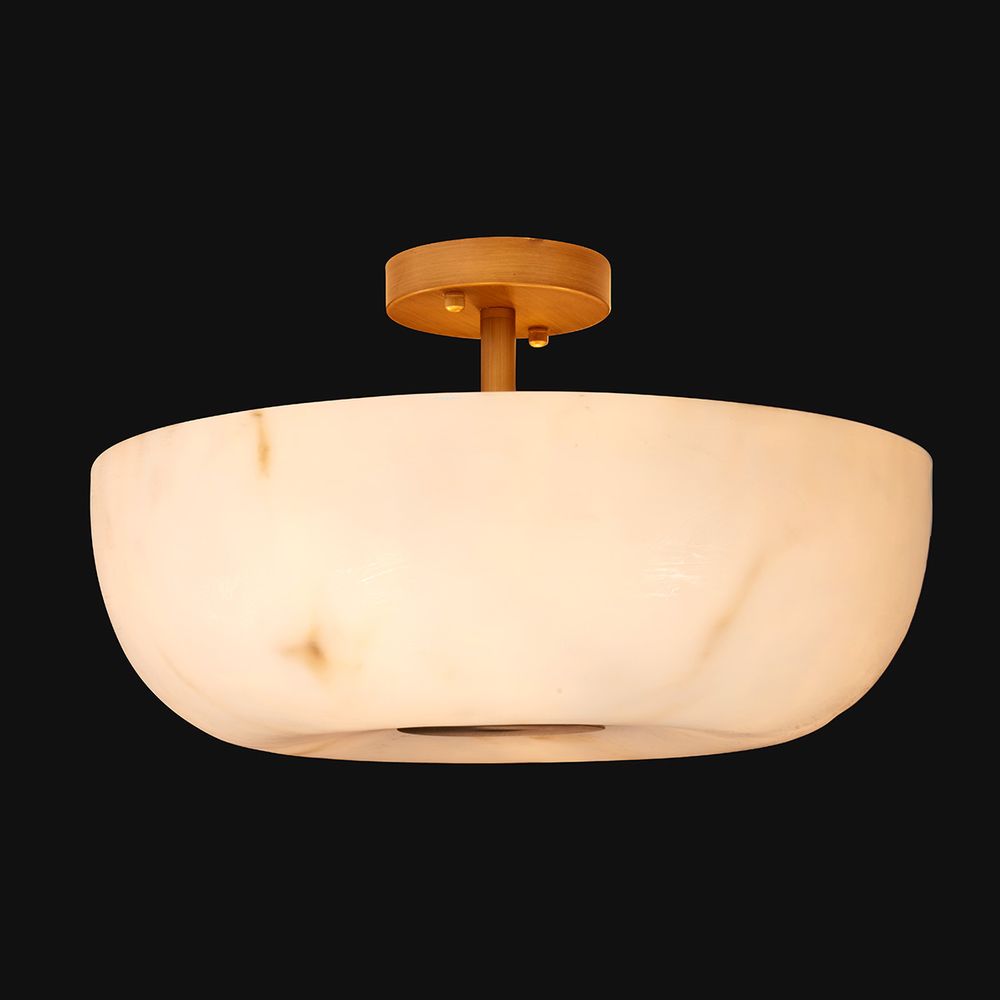 Zurich Semi Flush Mount Light Brushed Gold - 20863