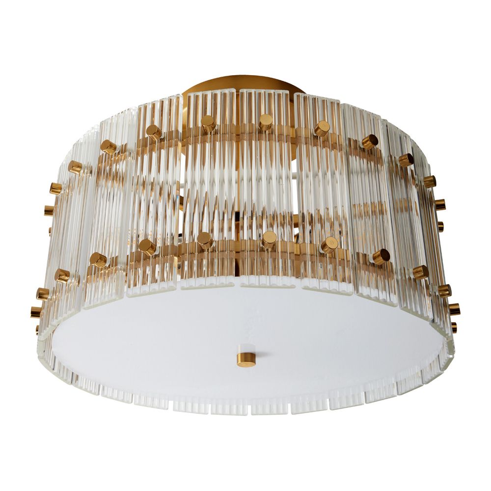 Paloma Semi Flush Mount Light Brushed Gold - 20862