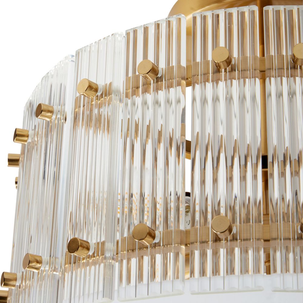 Paloma Semi Flush Mount Light Brushed Gold - 20862