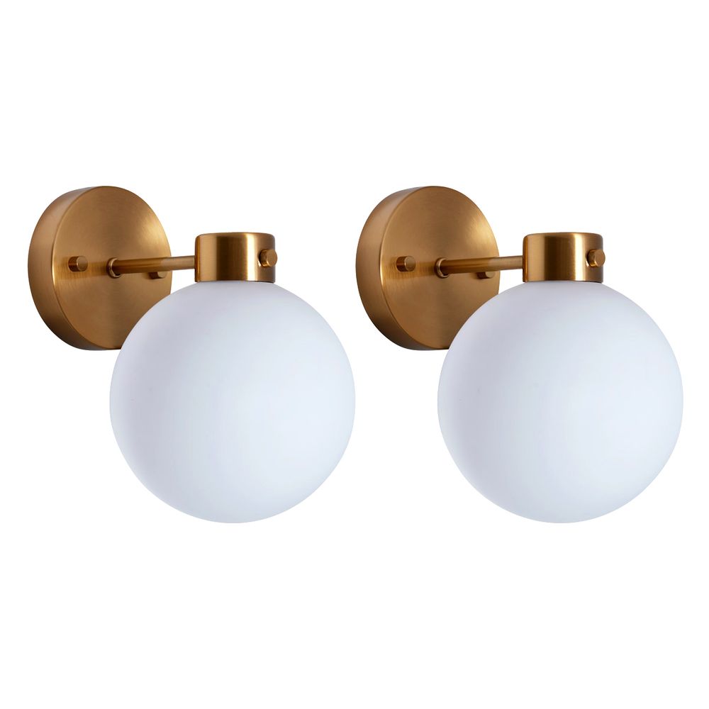 Dylan Wall Light Set of 2 Brushed Gold - 20860