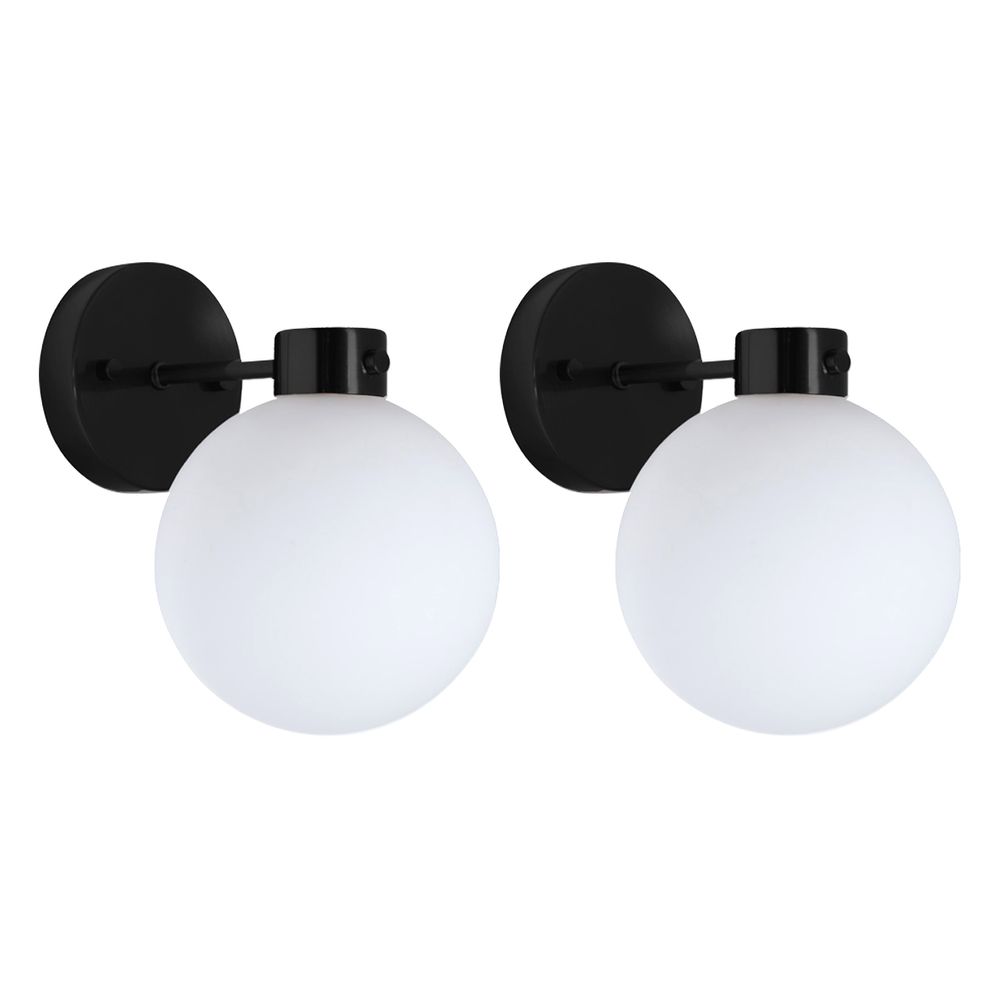 Dylan Wall Light Set of 2 Matte Black - 20859