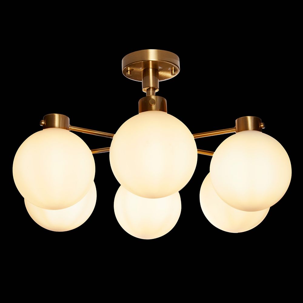 Dylan Semi Flush Mount Light Brushed Gold - 20858