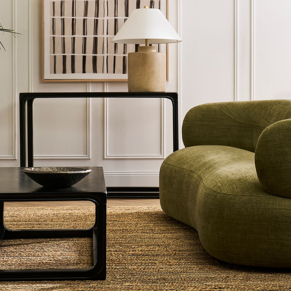 Lisbon Table Lamp Brass Base With Natural Shade - 12427