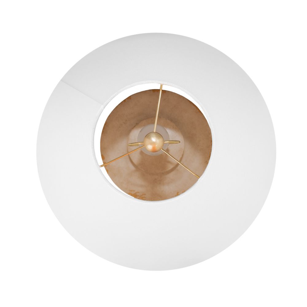 Lisbon Table Lamp Brass Base With Natural Shade - 12427