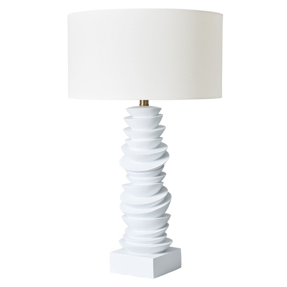 Mendoza Table Lamp White Base With White Shade - 12461