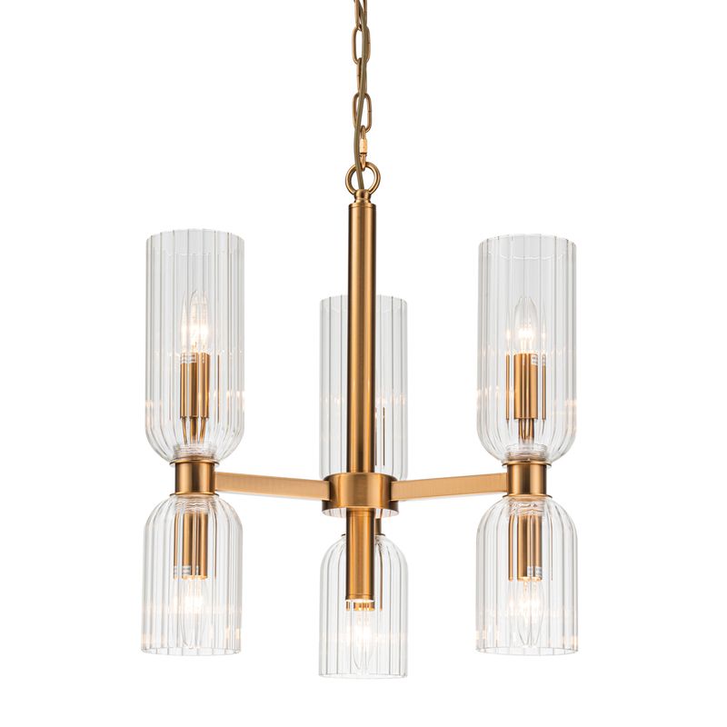 Hepburn Medium Pendant Light Brushed Brass - 20905