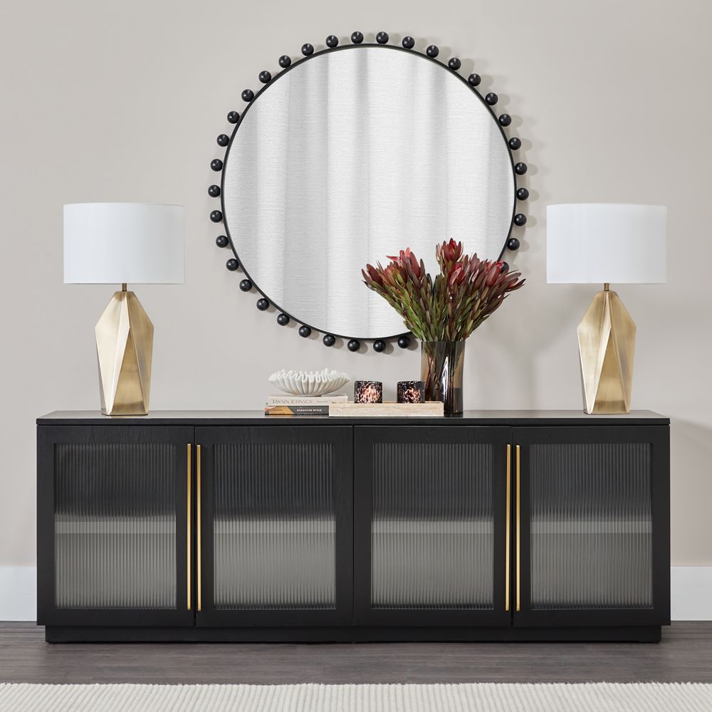 Nagano Table Lamp Brass Base With White Shade - 12425