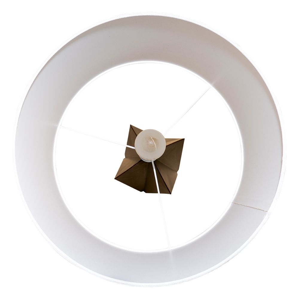 Nagano Table Lamp Black Base With White Shade - 12426