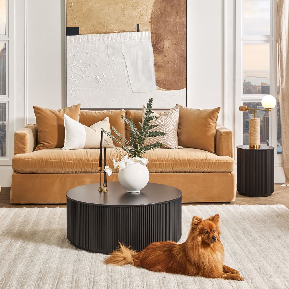 Zamora Table Lamp Brass & White - 12411