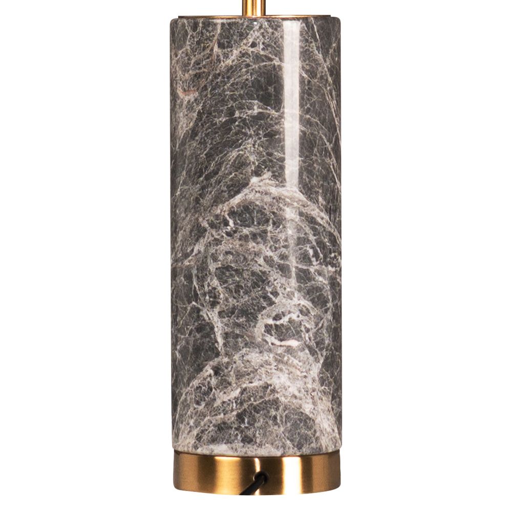 Zamora Table Lamp Brass & Grey - 12415