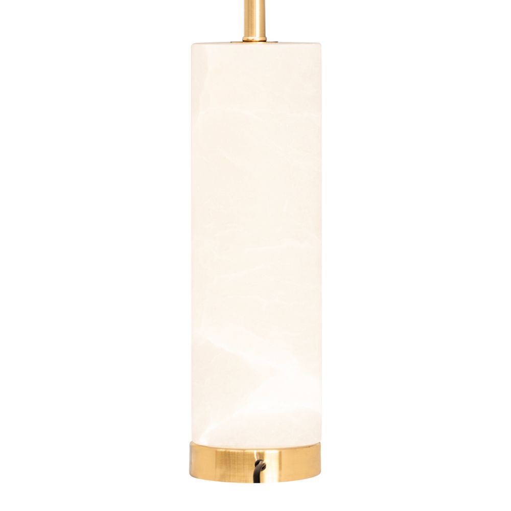 Kolari Table Lamp Brass Base With White Shade - B12413