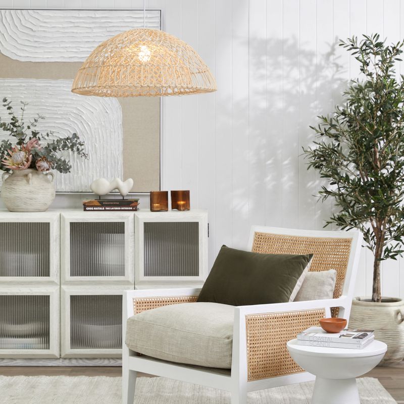 Longport Rattan Dome Pendant Light - 20791