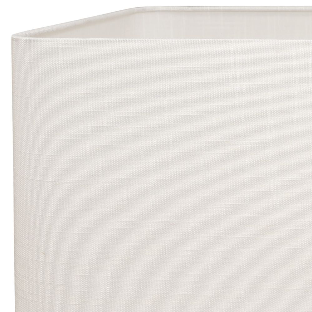 Hamburg Table Lamp Natural Base With White Shade - B12448