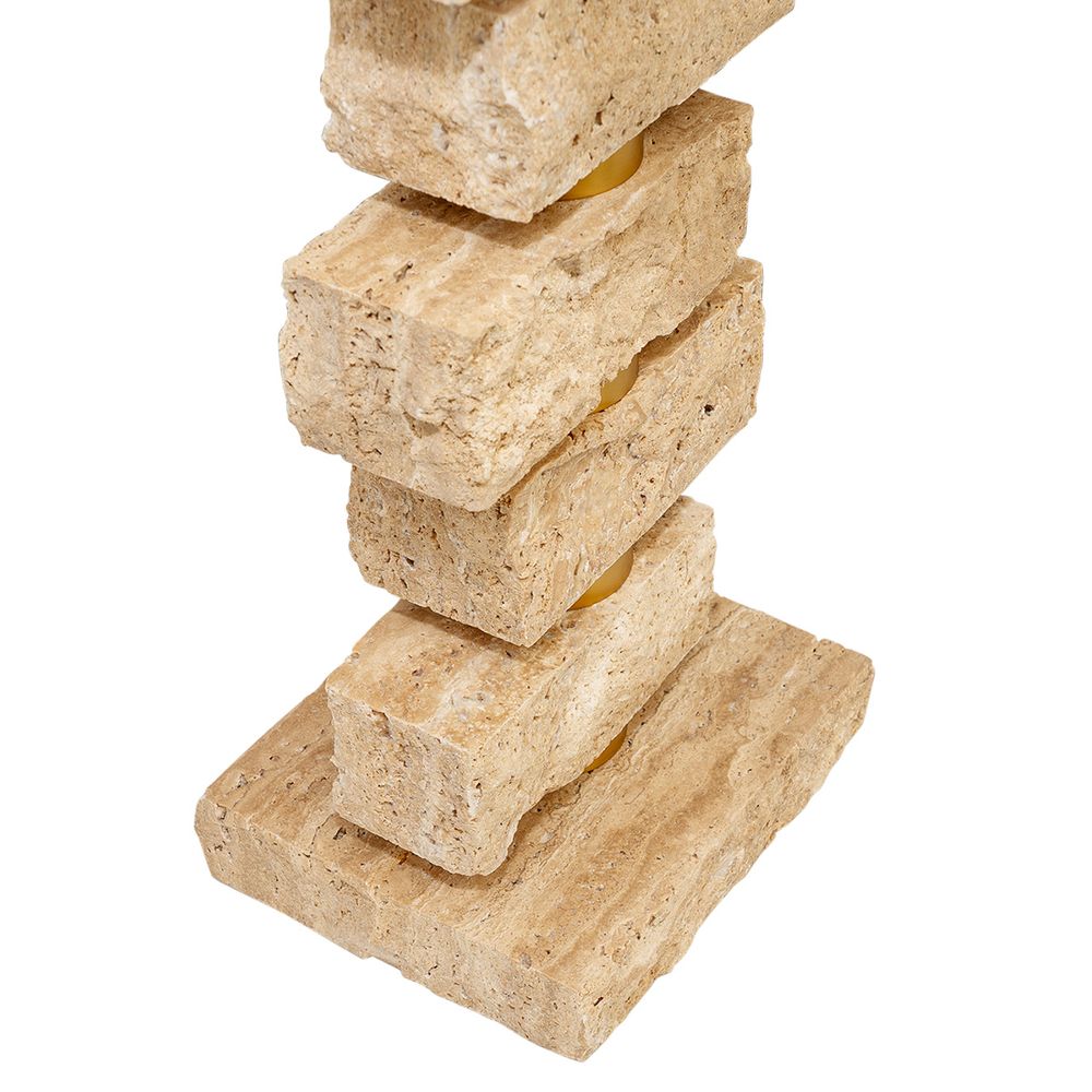 Hamburg Table Lamp Natural Base With White Shade - B12448