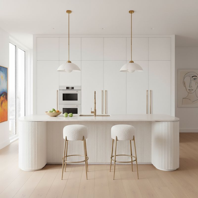 Bryson Medium Pendant Light Brushed Brass & White - 20886