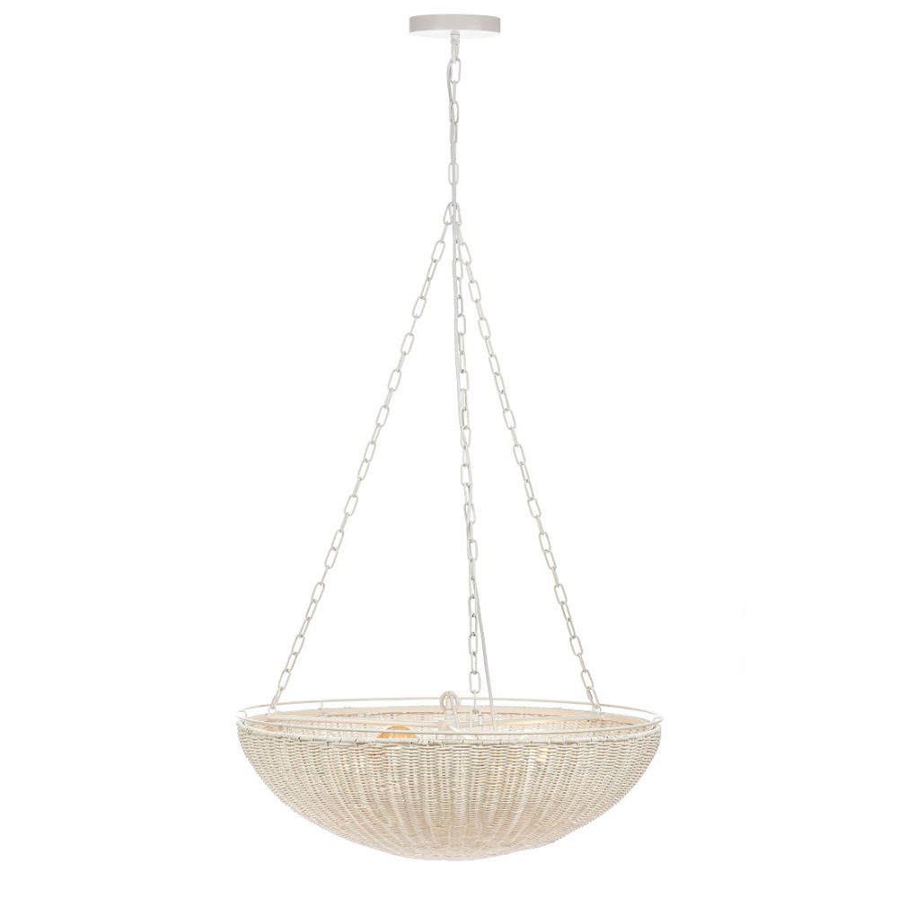 Cali Rattan Pendant Light White - 20877