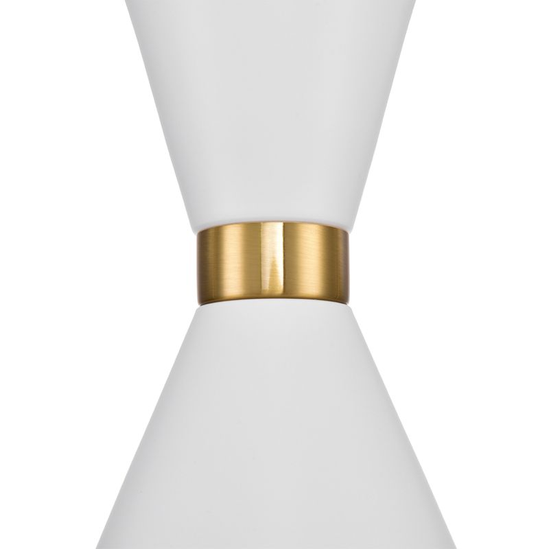Oslo Pendant Light White & Brass - 20914
