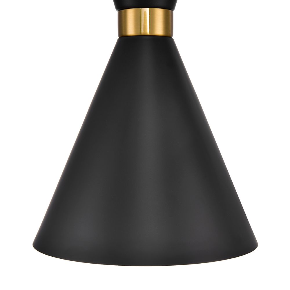Oslo Pendant Light Black & Brass - 20901
