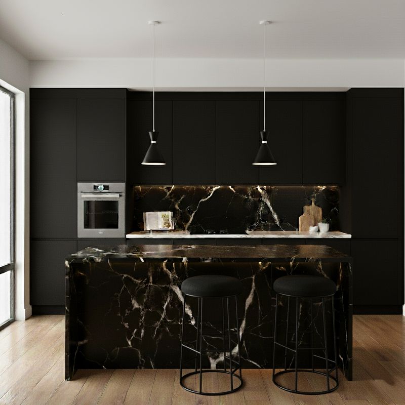 Oslo Pendant Light Black & White - 20913