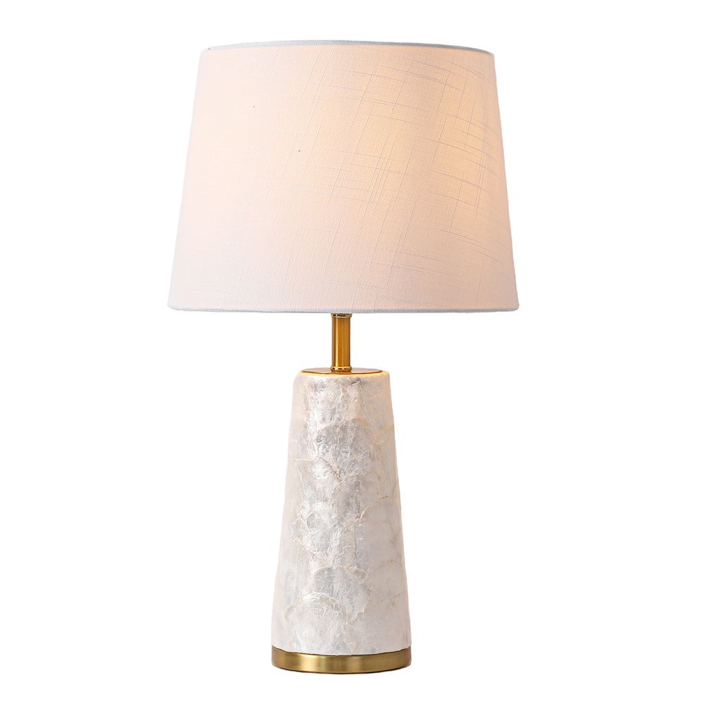 Isabela Table Lamp Natural & Brushed Brass - 12504