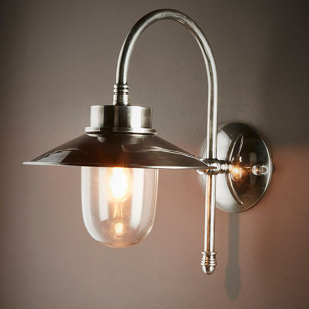 Buy Exterior Wall Lights Australia Legacy Outdoor Sconce Base Antique Silver - ELPIM52139AS