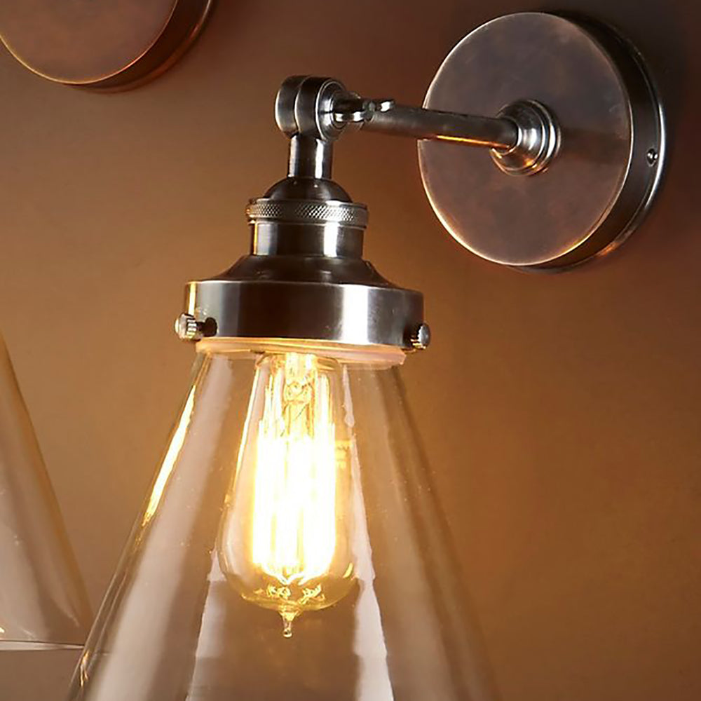 Buy Wall Sconce Australia Francis 1 Light Wall Light Antique Silver - ELPIM50167AS