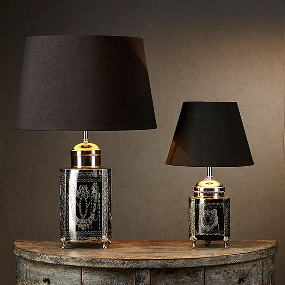 Buy Table Lamps Australia Kensington Table Lamp Shiny Nickel Aluminium - ELANK52859SN