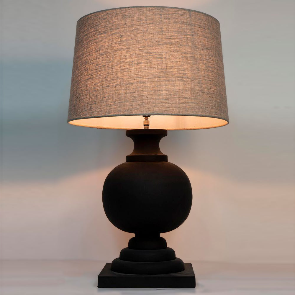 Buy Table Lamps Australia Coach 1 Light Black Table Lamp Base Only - ELDOMR-2356BLK