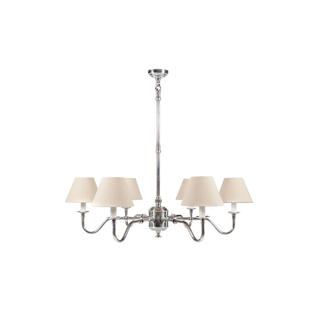 Buy Chandeliers Australia Prescot 6 Light Chandelier Base Antique Silver - ELPIM50727AS